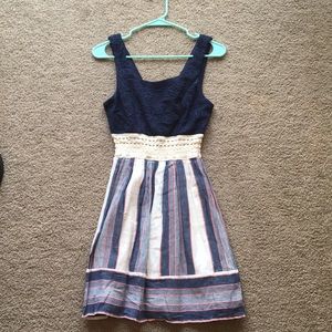 Low cut back casual dress